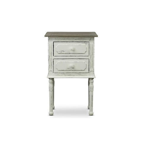 Baxton Studio Anjou Traditional French Accent Nightstand - Bedroom Furniture