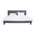 Moes Eliza Queen Bed Grey Fabric - Bedroom Beds