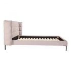 Moes Ostalo King Bed Grey - Bedroom Beds