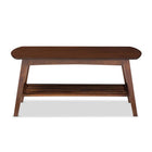 Baxton Studio Sacramento Mid-century Modern Scandinavian Style Dark Walnut Coffee Table - Living Room Furniture