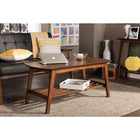Baxton Studio Sacramento Mid-century Modern Scandinavian Style Dark Walnut Coffee Table - Living Room Furniture