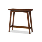 Baxton Studio Sacramento Mid-century Modern Scandinavian Style Dark Walnut Console Table - Entryway Furniture