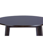 Baxton Studio Debbie Mid-Century Dark Brown Wood Round Dining Table - Dining Room