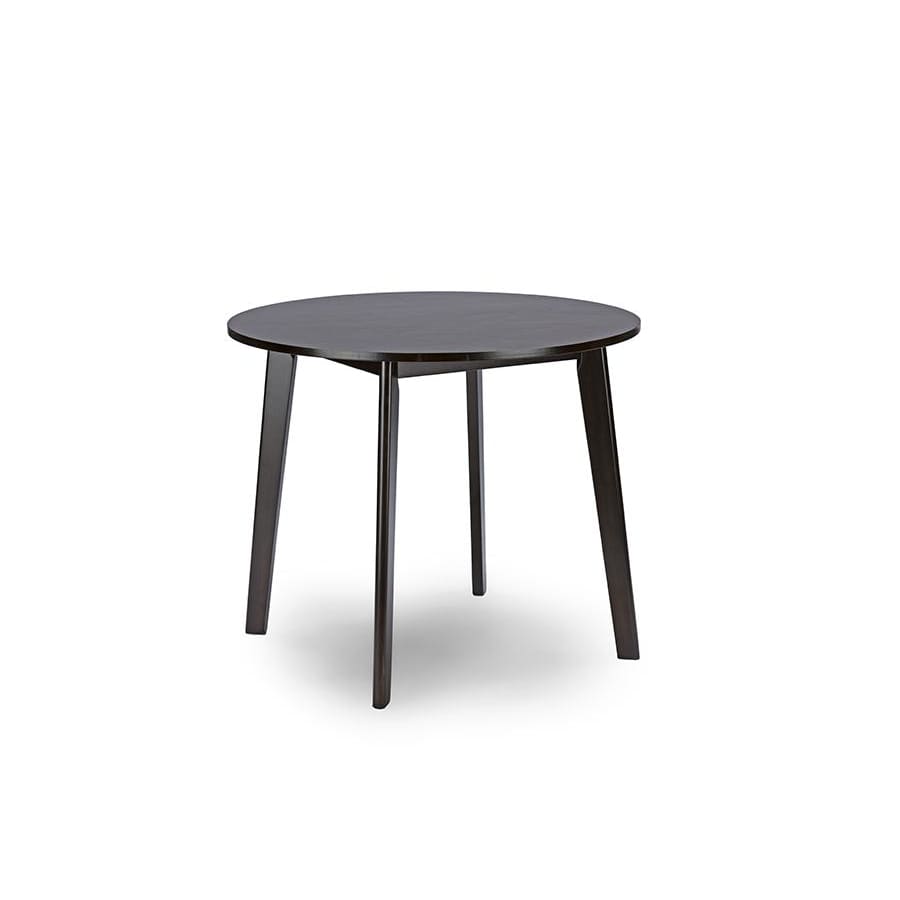 Baxton Studio Debbie Mid-Century Dark Brown Wood Round Dining Table - Dining Room