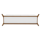 Manhattan Comfort Mid-Century Modern Gales 63.32 Sideboard with Solid Wood Legs in Matte White