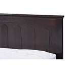 Baxton Studio Spuma Cappuccino Wood Contemporary Full-Size Bed - Bedroom Furniture