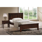Baxton Studio Spuma Cappuccino Wood Contemporary Twin-Size Bed - Kids Room Furniture