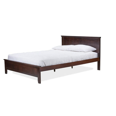 Baxton Studio Schiuma Cappuccino Wood Contemporary Twin-Size Bed - Kids Room Furniture