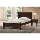 Baxton Studio Schiuma Cappuccino Wood Contemporary Twin-Size Bed - Kids Room Furniture