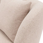 Manhattan Comfort Contemporary Siri Linen 92.52 Sofa with Pillows in Wheat