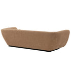 Manhattan Comfort Contemporary Ulka Boucle Sofa with Pillows in Light Brown