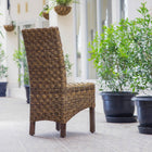 International Caravan Manila Abaca/Rattan Wicker Dining Chair - Chairs