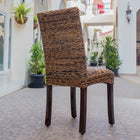 International Caravan Louisa Abaca Cushioned Seat Dining Chair - Chairs