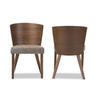Baxton Studio Sparrow Brown and Gravel Wood Modern Dining Chair - Dining Room