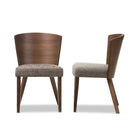 Baxton Studio Sparrow Brown and Gravel Wood Modern Dining Chair - Dining Room
