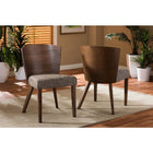 Baxton Studio Sparrow Brown and Gravel Wood Modern Dining Chair - Dining Room