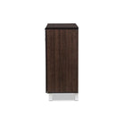 Baxton Studio Excel Modern and Contemporary Dark Brown Sideboard Storage Cabinet - Living Room Furniture