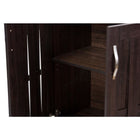 Baxton Studio Excel Modern and Contemporary Dark Brown Sideboard Storage Cabinet - Living Room Furniture