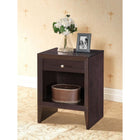 Baxton Studio Leelanau Brown Modern Accent Table and Nightstand - Bedroom Furniture