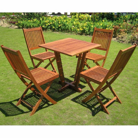 International Caravan Royal Tahiti Cadiz Five Piece Patio Set - Outdoor Furniture