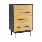 Greenington Santa Cruz 4 Drawer High Chest, Wheat