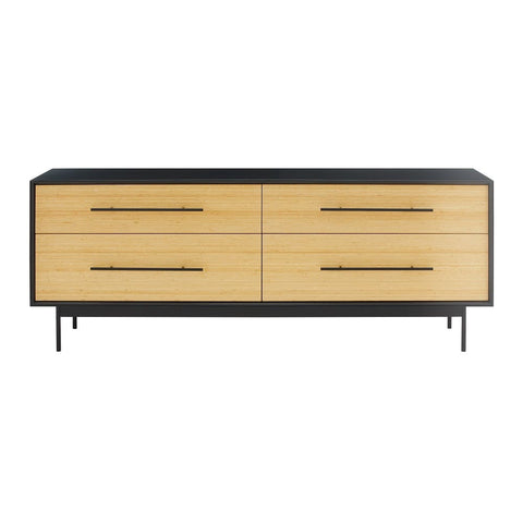 Greenington Santa Cruz 4 Drawer Double Dresser, Wheat-Modern Room Deco