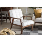 Baxton Studio Baxton Studio Mid-Century Masterpieces Club Chair - White - Living Room Furniture