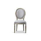 Baxton Studio Clairette Wood Traditional French Accent ChairRound - Dining Room