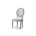 Baxton Studio Clairette Wood Traditional French Accent ChairRound - Dining Room