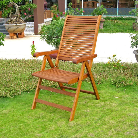 International Caravan Set of 2 Freeport 5-Position Folding Arm Chair - Chairs
