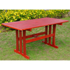 International Caravan Acacia Rectangular Dining Table - Barn Red - Outdoor Furniture