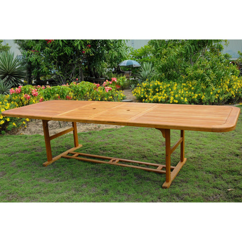 International Caravan Royal Tahiti Double Butterfly Leaf Table - Outdoor Furniture