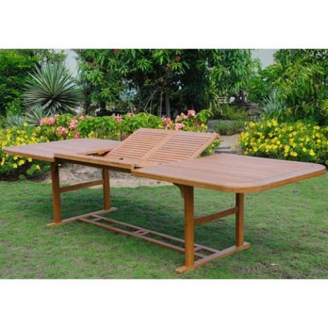 International Caravan Royal Tahiti Double Butterfly Leaf Table - Outdoor Furniture