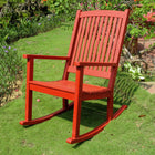 International Caravan Acacia Large Rocking Chair - Barn Red - Chairs