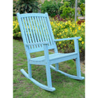 International Caravan Acacia Large Rocking Chair - Sky Blue - Chairs