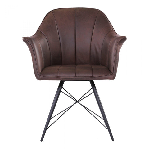 Moes Olivier Dining Chair Coffee - Dining Chairs