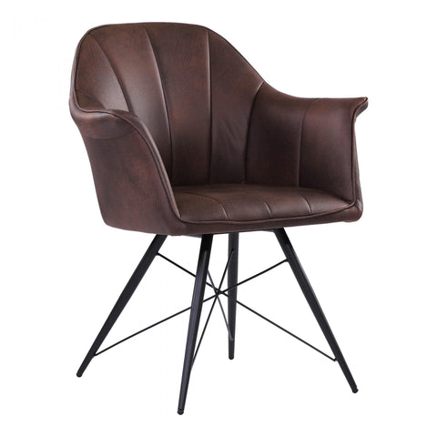 Moes Olivier Dining Chair Coffee - Dining Chairs