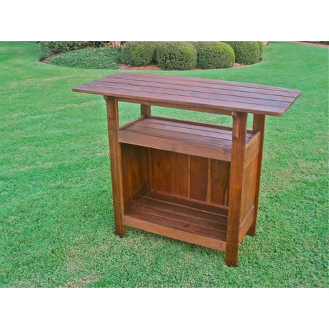 International Caravan Wood Bar Table - Outdoor Furniture