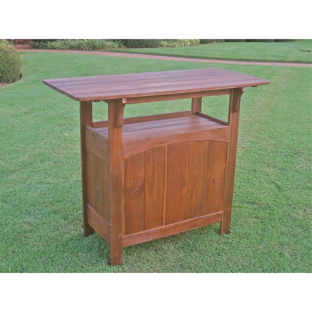 International Caravan Wood Bar Table - Outdoor Furniture