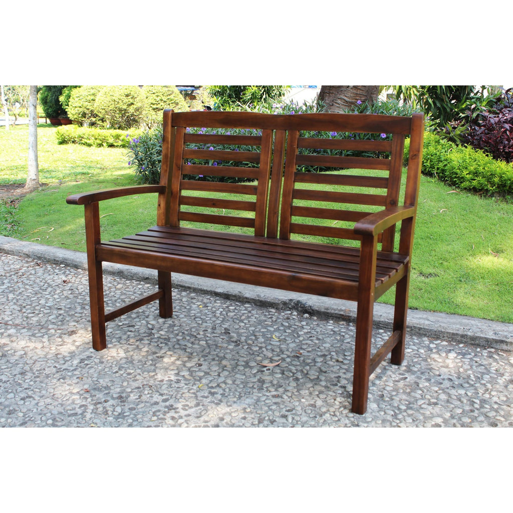 International Caravan Acacia Trinidad Bench - Outdoor Furniture