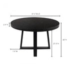 Moes Vault Dining Table Black - Dining Tables