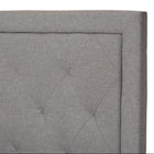 Baxton Studio Paris Modern and Contemporary Grey Fabric Upholstered Twin Size Tufting Bed - Kids Room Furniture