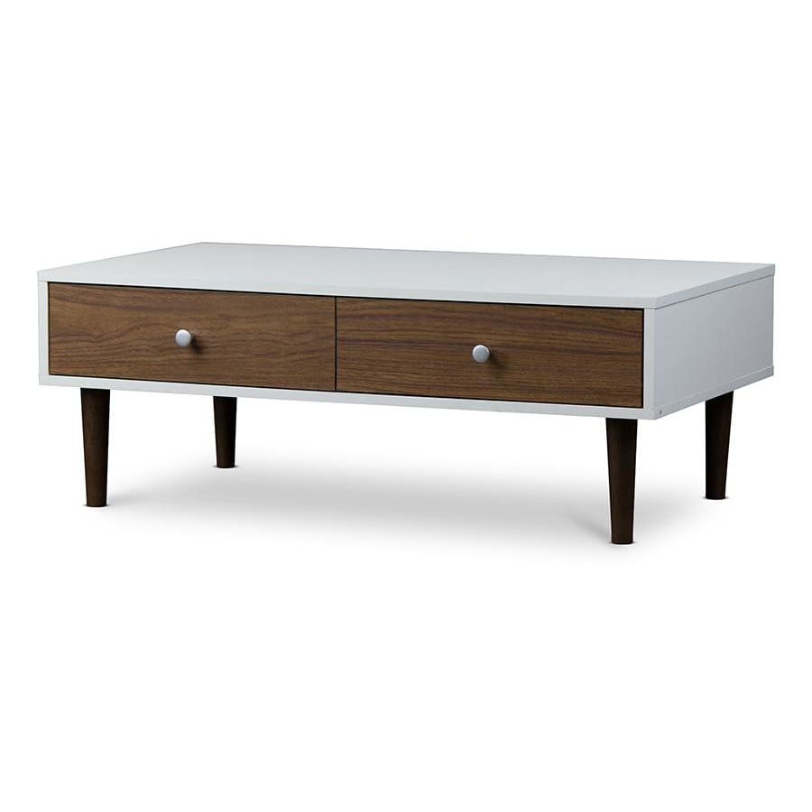 Baxton Studio Gemini Wood Contemporary Coffee Table - Living Room Furniture