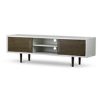 Baxton Studio Gemini Wood Contemporary TV Stand - Living Room Furniture