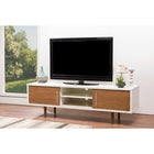 Baxton Studio Gemini Wood Contemporary TV Stand - Living Room Furniture