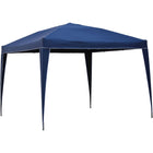 International Caravan Square Folding Gazebo - Navy - Outdoor Furniture