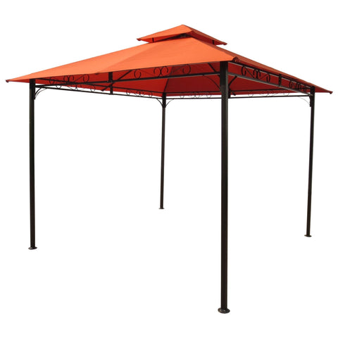 International Caravan Square Vented Canopy Gazebo - Terra Cotta - Outdoor Furniture