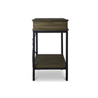 Baxton Studio Newcastle Wood and Metal Console TableCriss-Cross - Entryway Furniture