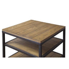 Baxton Studio Caribou Wood and Metal End Table - Living Room Furniture