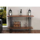 Baxton Studio Newcastle Wood and Metal Console Table - Living Room Furniture